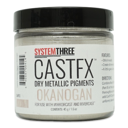 System Three Resins CastFX Dry Metallic Color Pigments, Okanogan, 45g 3155S06
